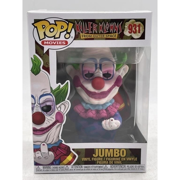 Funko Pop! movies #931 Killer Klowns from Outer Space Blacklight Jumbo - Picture 1 of 3